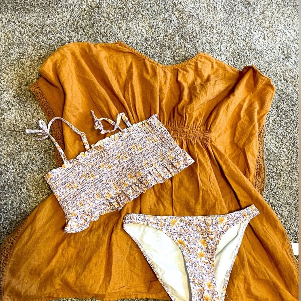 Floral Bikini Set with cover up